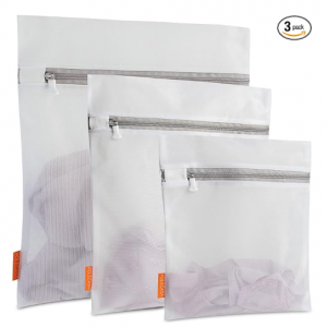 Polecasa Lead-free Premium Soft Fine Mesh Laundry Bags with Sturdy Zipper for Delicates - 3 Pack