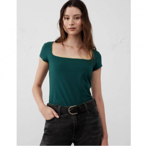 Banana Republic Soft Stretch 女士方领T恤