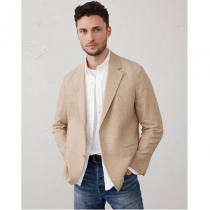 Banana Republic Tailored-Fit 男士亚麻混纺夹克