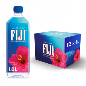 FIJI Natural Artesian Bottled Water 1 Liter / 33.8 Fl Ounce (Pack of 12) @ Amazon