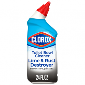 Clorox Toilet Bowl Cleaner Lime & Rust Destroyer 24 Ounces (Package May Vary) @ Amazon