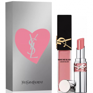 Yves Saint Laurent 液体腮红粉银圆管唇膏