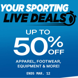 Sporting Life - Up to 50% Off Apparel, Footwear, Equipment & More Sale 