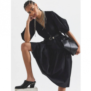 Derek Lam Natalia Mixed Media 连衣裙