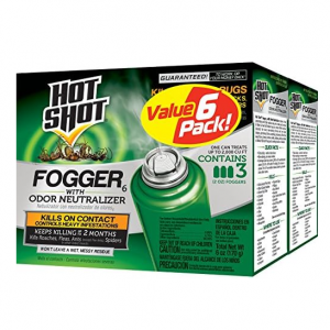 Hot Shot Fogger With Odor Neutralizer, Kills Roaches, Ants, 3 Count, 2 Ounce Pack of 2