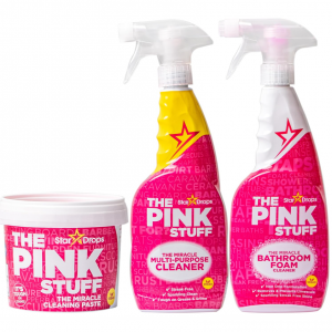 The Pink Stuff - The Miracle Cleaning Paste, Multi-Purpose Spray, And Bathroom Foam 3-Pack Bundle