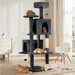 TSCOMON 58.5inch Large Cat Tree Tower Condo for Indoor Cats @ Amazon