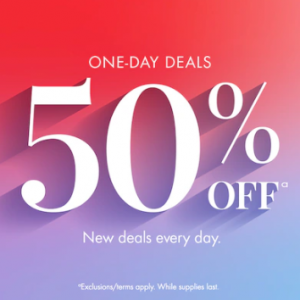 50% Off 1 Day Deals @ Sephora