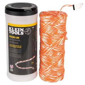 Klein Tools 56108 Poly Pull Line, String with Orange Tracer, 500-Foot @ Woot