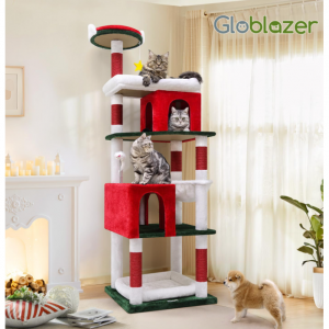 Globlazer 72in超结实圣诞色猫爬架 @ Amazon