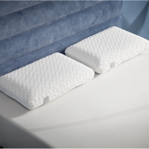 Tempur-Pedic Cloud Memory Foam Bed Pillow for Side and Back Sleepers, Queen, 2 Pack, Adult