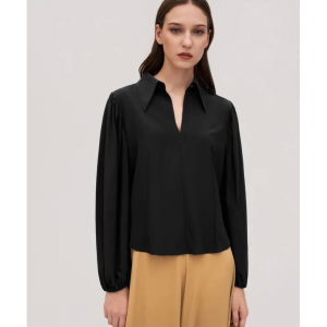 LilySilk Elegant Pullover Silk Peony Blouse