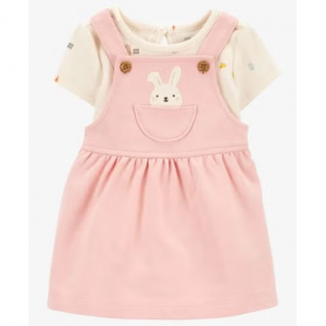 婴儿两件套兔子连体衣和套头衫套装