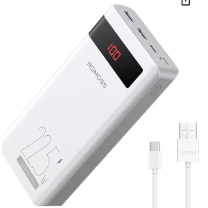 ROMOSS 30000mAh Power Bank 22.5W for $25.72 @Amazon