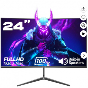 $70.80 off Gawfolk 24-Inch Curved Gaming Monitor 100Hz @Walmart