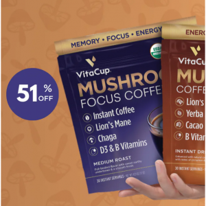 Mushroom Coffee & Coffee Alternative Sale @ VitaCup