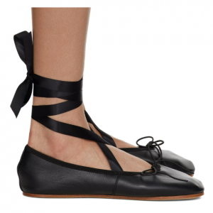 59% OFF Repetto Black Sophia Ballerina Flats @ SSENSE