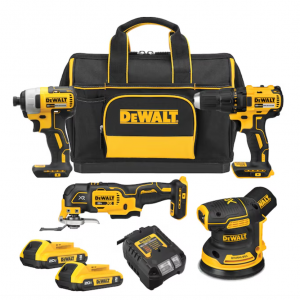 DEWALT 20V MAX 4件工具套装 双电 @ Lowes