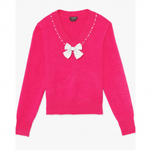 Kate Spade Embellished V领毛衣