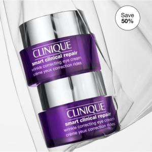 50% Off Smart Clinical Repair™ Wrinkle Correcting Eye Cream Duo @ Clinique