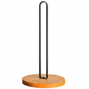 TONLEA Wooden Paper Towel Holder Countertop, Kitchen-Towel-Holder FreeStanding with Non-Slip Base