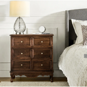 Galatea 30 英寸高 3 抽屜床頭櫃帶充電站(可選類型)