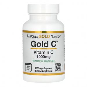 California Gold Nutrition, Gold C,维生素 C,1,000 毫克,60 粒素食胶囊