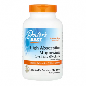 Doctor's Best, 高吸收镁,200 毫克,240 片(每片 100 毫克)