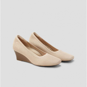 Vivaia 方头坡跟鞋