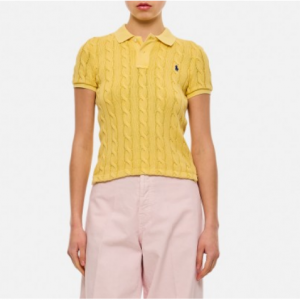 20% Off Polo Ralph Lauren Yellow Textured Cable Knit Polo @ The List