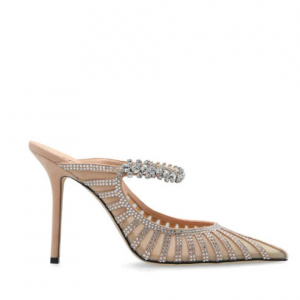 Jimmy Choo 100mm Bing crystal-embellished mules