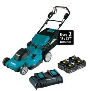 Makita 18V X2 (36V) LXT 19 英寸割草机自走式 5Ah 套件，带 4 块电池，6.5折