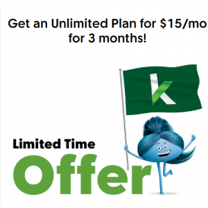 Cricket Wireless - 每月 15 美元，即可享受 無限套餐（Unlimited Plan）