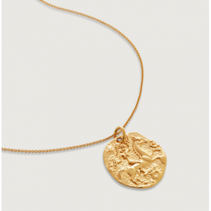 Monica Vinader Goddess Coin Fine Chain Necklace 吊坠项链