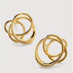 Monica Vinader Nura Wrap Stud Earrings 耳环