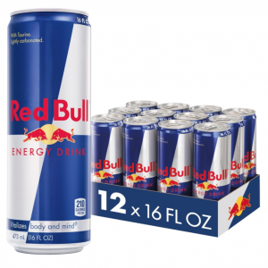 Red Bull Energy Drink with 151mg Caffeine plus Taurine & B Vitamins, 16 Fl Oz, 12 Cans @ Amazon