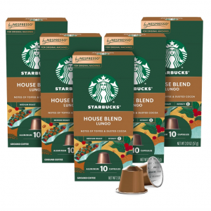 Starbucks by Nespresso Medium Roast House Blend Coffee (50-count) @ Amazon