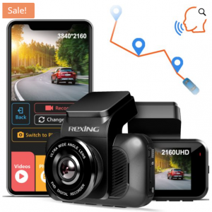 50% off Rexing V5 Bundle Dash Cam 3-Channel Premium 4K @Rexing