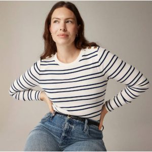 J.Crew 女士長袖條紋T恤