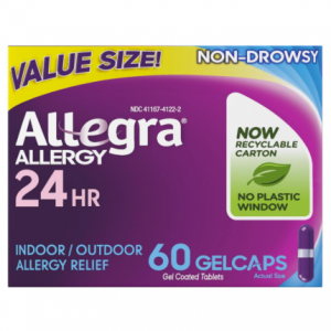 Allegra 24小时抗过敏药 60粒 不瞌睡配方 @ Amazon