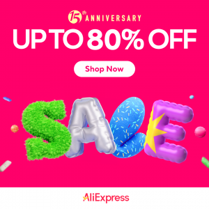 Up to 80% Off + Up to Extra $70 off AliExpress' Anniversary Sale! @ AliExpress