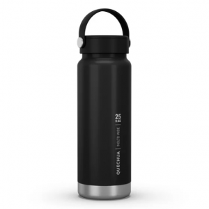 Quechua MH100, 25 oz, Stainless Steel, Double Wall Insulated Bottle, Black @ Walmart