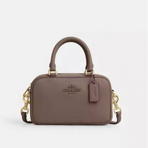 Coach Outlet官网 Coach 纯色手提斜挎包4折热卖 三色可选 