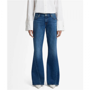 7 For All Mankind Slim Illusion Twisted Seam Spencer Flare 女士牛仔褲