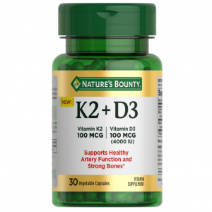 Nature's Bounty 维生素D3+K2 30粒 @ Amazon