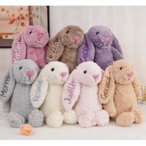 个性化复活节刺绣兔子