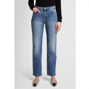 30% Off ELLIE STRAIGHT LUXE VINTAGE LOVE AFFAIR High Waist Straight Jeans @ 7 For All Mankind UK