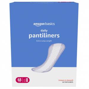 Amazon Basics Daily Pantiliner, Extra Long Length, Pads for Women, Unscented, 68 Count @ Amazon