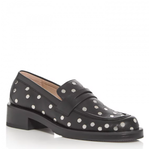 Stuart Weitzman Women's Palmer Bold Stud Embellished Penny Loafers