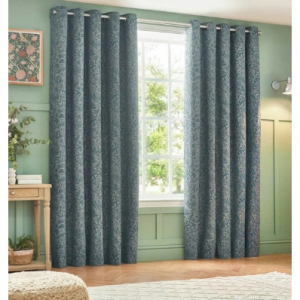 Wylder Nature Grantley Jacquard Eyelet Curtains - Wedgewood from £48.00 @ Rackhams 